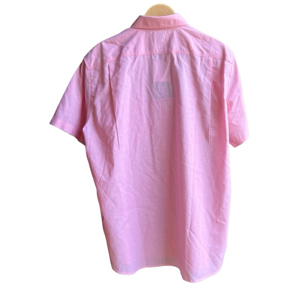 L.L. Bean Men's Wrinkle-Free Sunlit Coral Button-Down Shirt Short Sleeve M-Reg - Picture 9 of 12